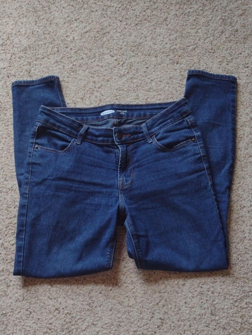 Old Navy Women's Skinny Jeans - Dark Blue Wash